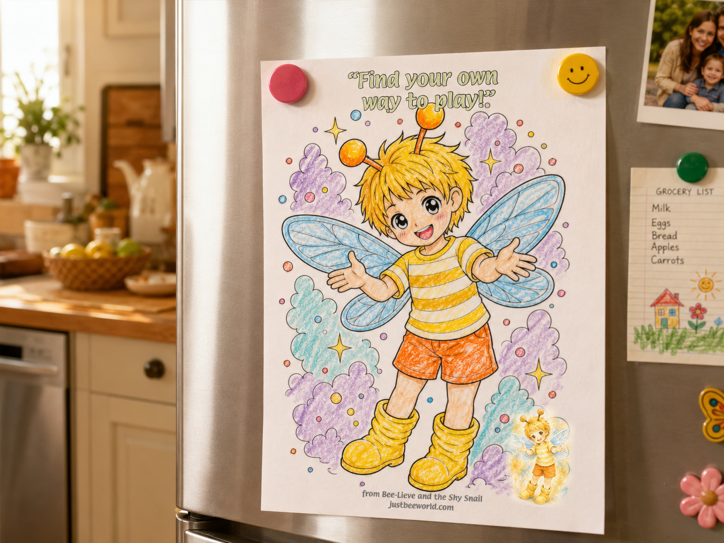 Bee Creative Coloring Posters 14 download print at home colouring sheets for pre school children