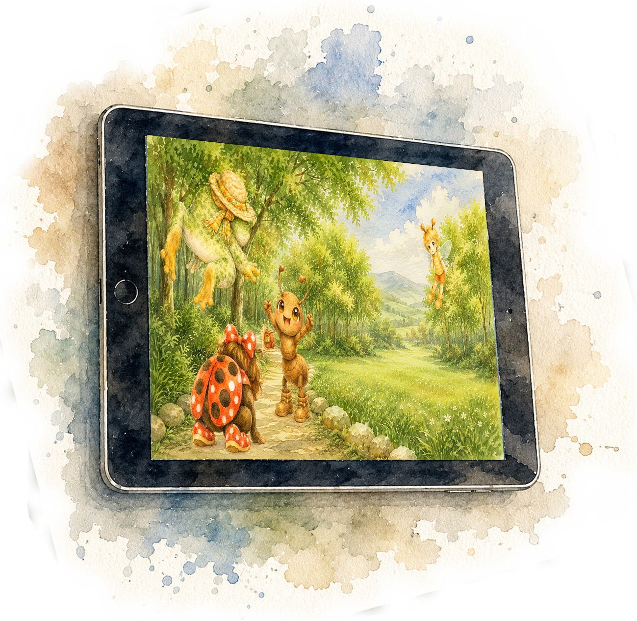 Small Screen Editions are digital versions of the just bee world children's stories for tablets, phones and laptops